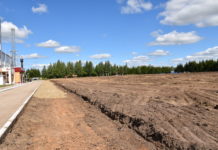 В селе Красные Четаи началось строительство стадиона с футбольным полем и беговыми дорожками