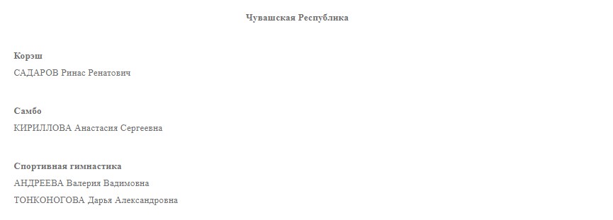 Четырем спортсменам Чувашии присвоено звание «Мастер спорта России» 2 Screenshot 8 Четырем спортсменам Чувашии присвоено звание «Мастер спорта России»