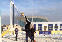 13 декабря 2020 года в Казани на Спортивном Пляже прошёл мини-турнир по волейболу на снегу