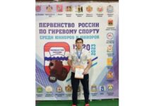 Бронзовая медаль в первый день первенства России по гиревому спорту