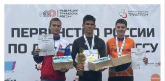Золото с Первенства России по триатлону у Фролова Савелия